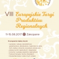 XIII Europejskie Targi Produktów Regionalnych