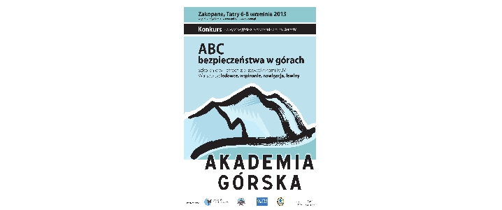 Plakat Akademii Górskiej