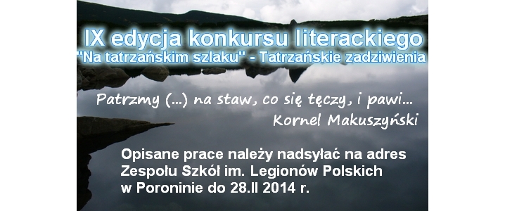 IX konkurs literacki „Na tatrzańskim szlaku”